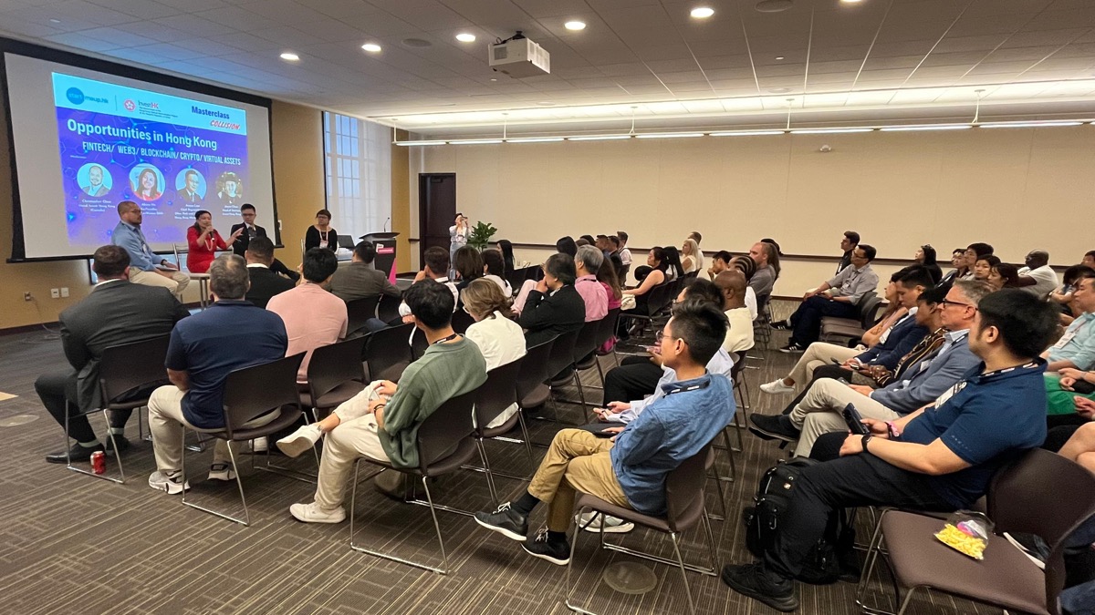 With the support of the HKETO, InvestHK and SMUHK hosted a Masterclass titled “Hong Kong opportunities: Fintech/Crypto/Web3 and beyond” at Collision 2024 on June 19 with participants including entrepreneurs, investors, start-ups and innovation and technology professionals.